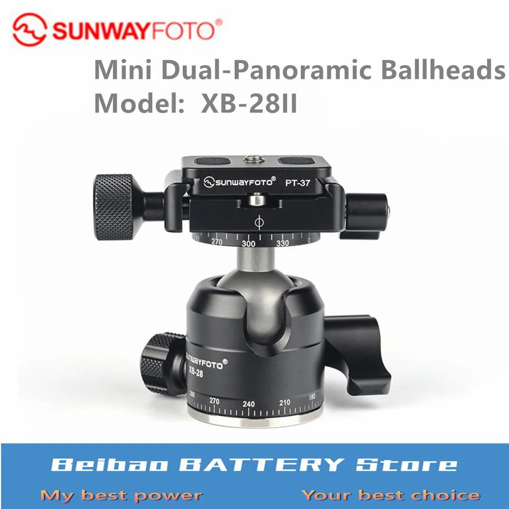 

SUNWAYFOTO XB-28II Mini Dual-Panoramic Ballheads with Low Gravity Center and High Locking Strength,Volume and Weight
