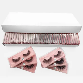 

3D Mink Fur False Eyelashes Set Natural Cross Long Volume Eyelash Extension Mixed 10/20/30-Pairs Makeup Tool