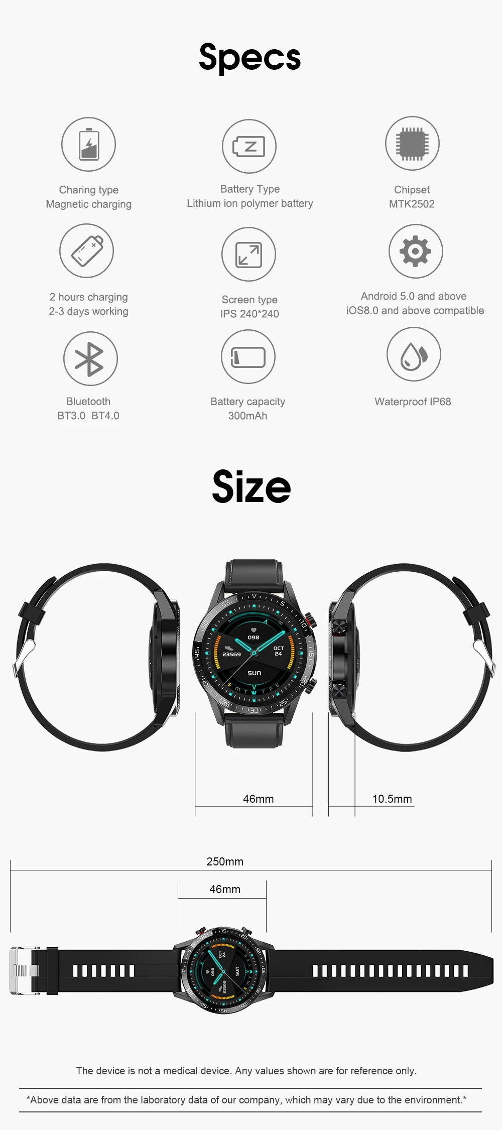 prova dip68 água para android ios