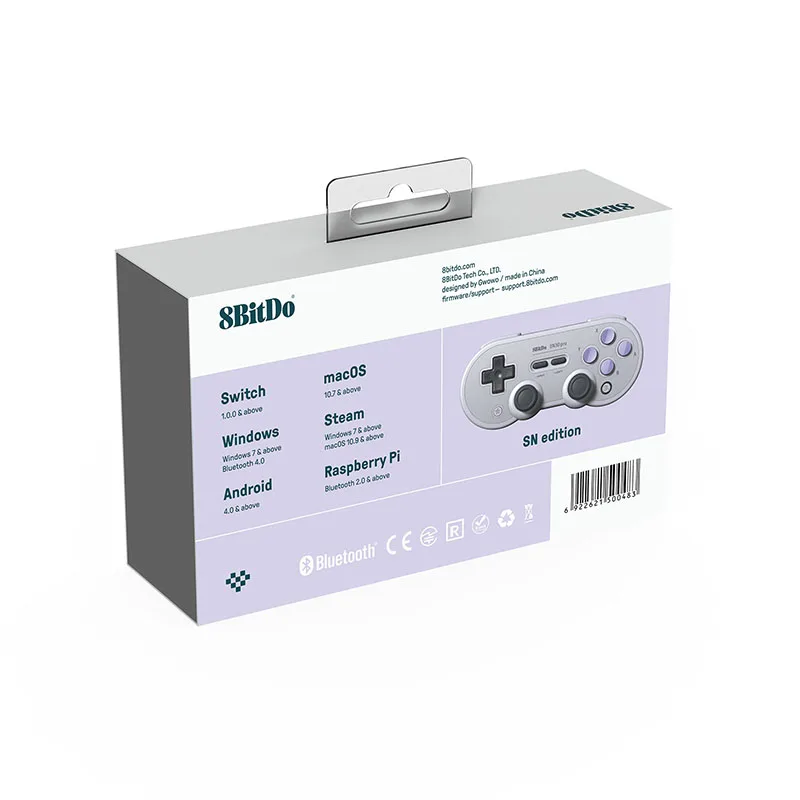 8bitdo sn30pro gb sn sem fio bluetooth