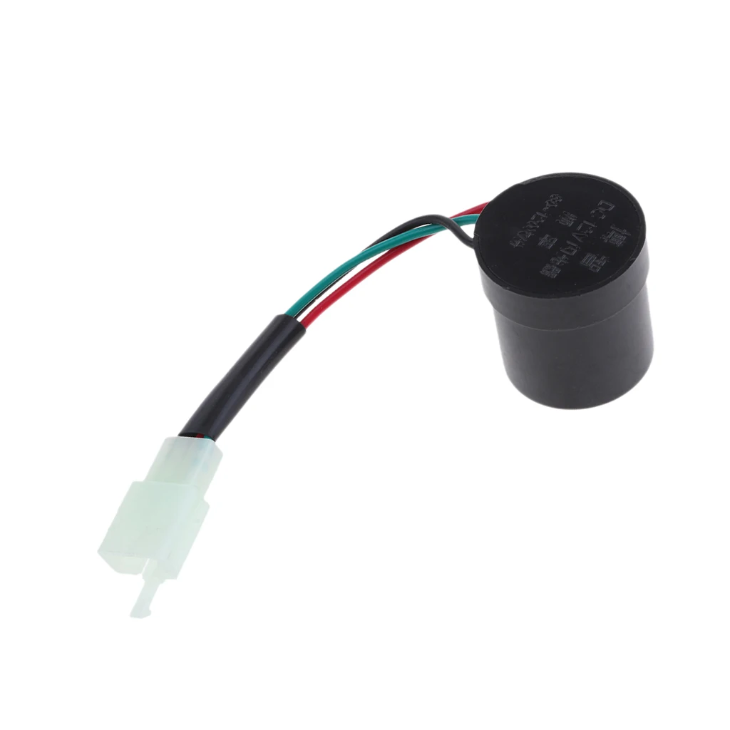 Turn Signal Relay Flasher Round 12V 3 Wire For Scooter Motorcycle