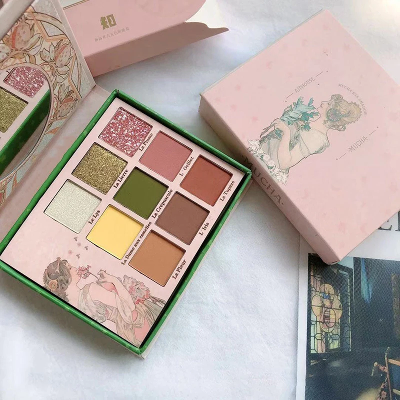 Online Schönheit Glasierte 9 Farbe Kartoffelpüree Pulver Lidschatten Fach Nass Lidschatten Full Schimmer Glitter Pailletten Matte Make Up Kosmetische