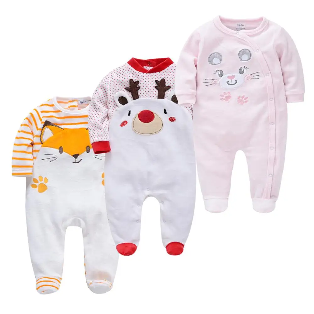 3pcs Warm Velvet vetements bebe de Newborn Baby Boys Jumpsuits Infant Baby Girls Clothes Toddler ropa bebes de Boy Pajamas