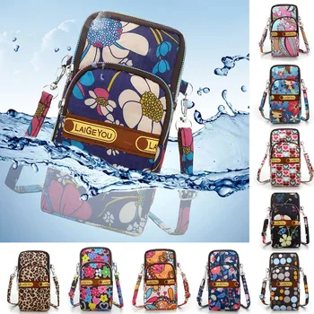 

Mini Purse Neutral Nylon Students Outdoor Sports Arm Bag Phone Bag Small Students Casual Shoulder Bag Ziper Multi-layer femme