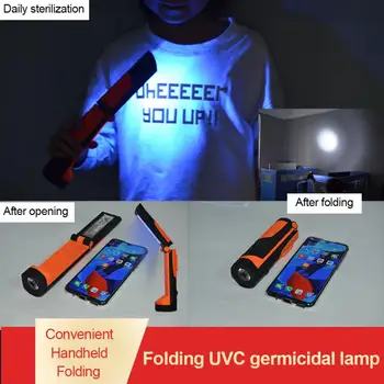

UVC Multifunctional Lighting Flashlight Portable Disinfection Mosquito Light flashlight ultraviolet portable uv sterilizer