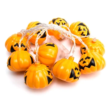 

New 1.5M 10Led Halloween Pumpkin Ghost Skeletons Bat Spider Led Light String Festival Bar Home Party Halloween Ornament
