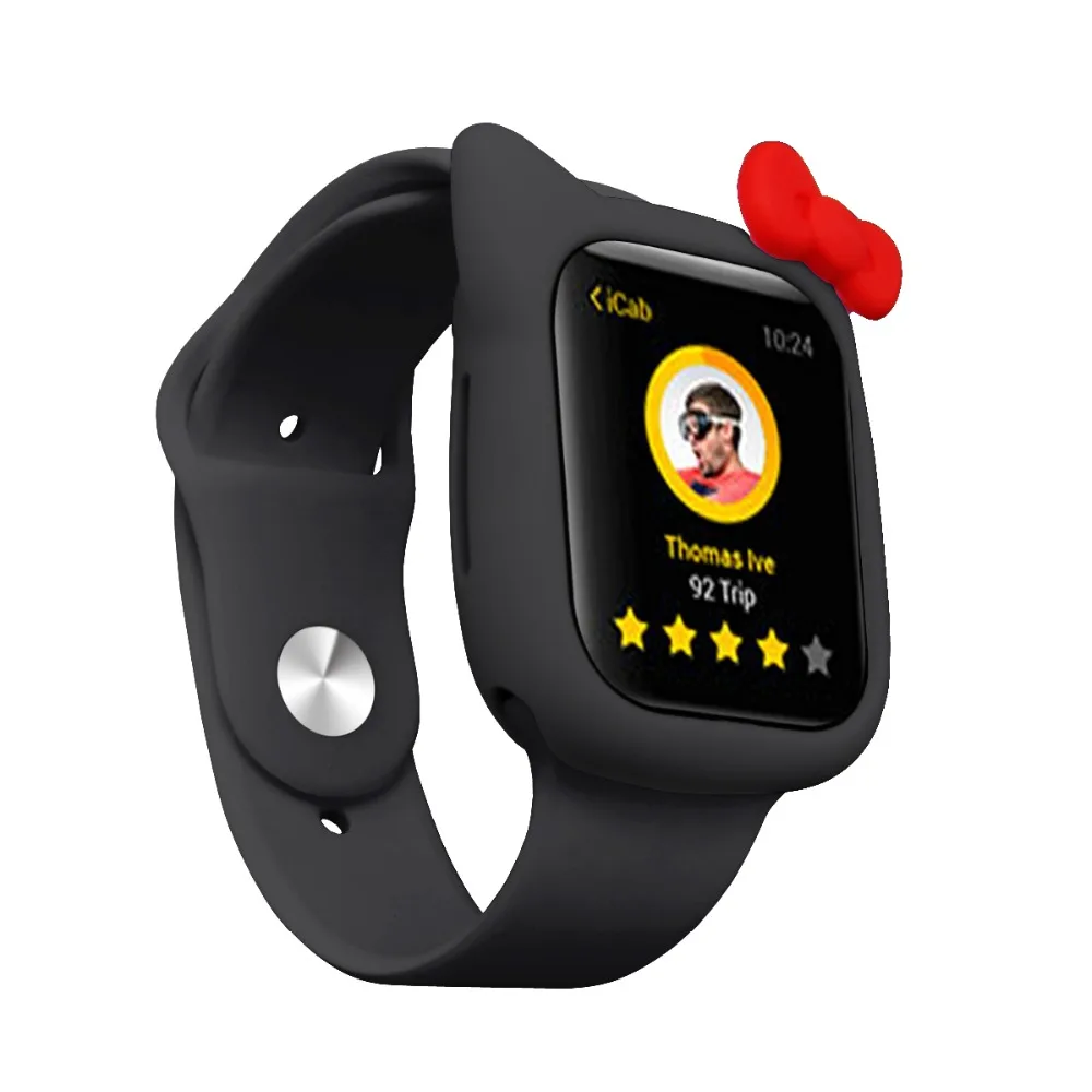 Чехол Serilabee KIT TY CAT для apple watch 4 5/3/2/1 40 мм 44 мм милый защитный силиконовый чехол s для iwatch series 4 5/3/2/1