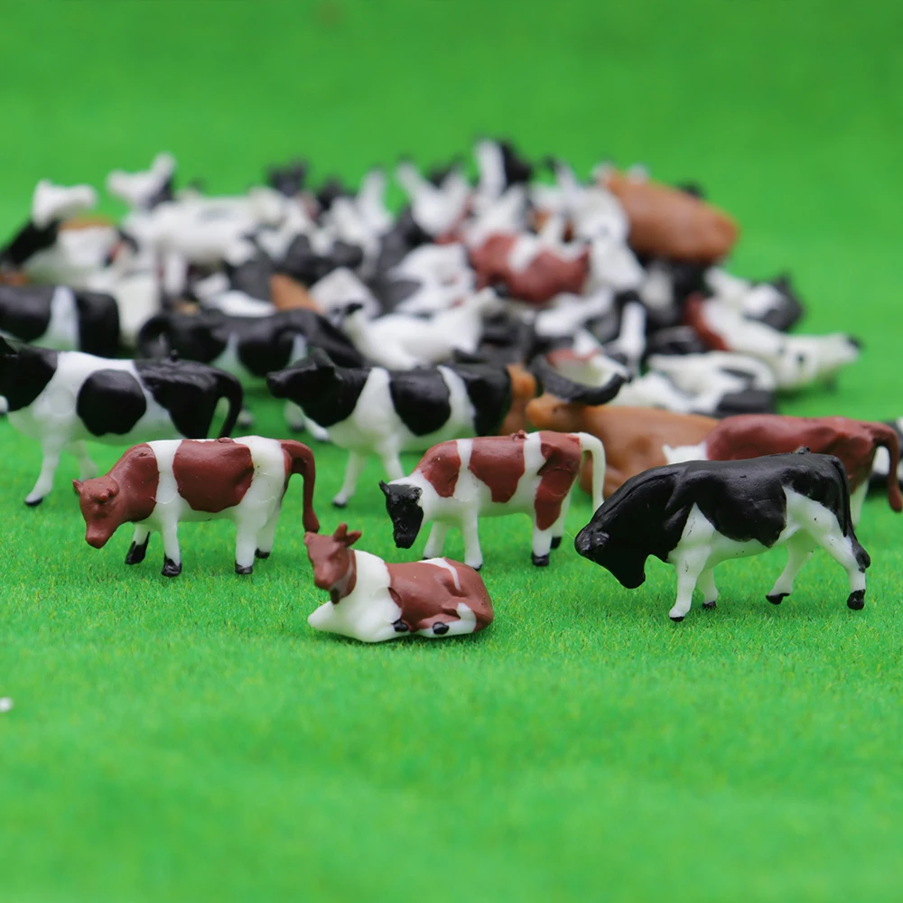 HO Miniature Model Farm Animals Cow 187 For Model Small Farm Work