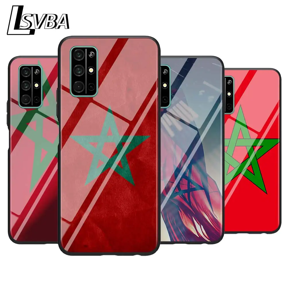 

For Huawei Honor 9A 9C 9S 9X Lite Phone Case MA Maroc Morocco Flag for Honor 30 Pro Plus 20S 8A 8C 8S 87 7C 7S Silicone Cover