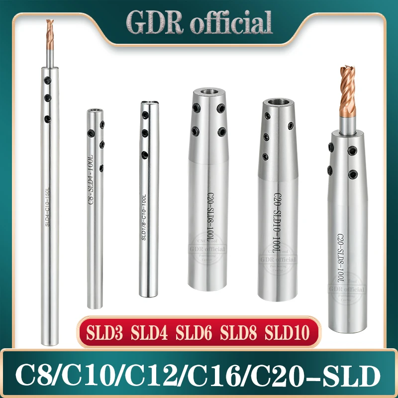 side fixed extension rod cutter bar extension rod C8 C10 C12 C16 C20 SLD SLD3 SLD4 SLD6 SLD8 SLD10 side fixed SLD small diameter cutter bar extension rod