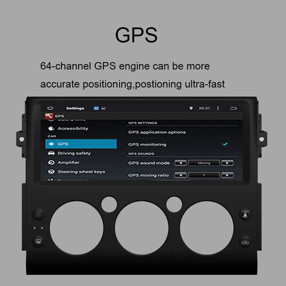 Android 9.0 Octa Core 4GB RAM Car GPS Player Radio Stereo For Toyota FJ Cruiser 2006-2019 GPS Navig
