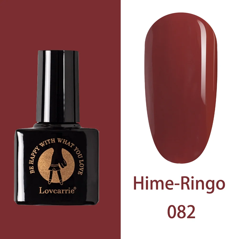 082 LOVCARRIE набор гель-лака Lucky color UV Vernis Полупостоянный праймер верхнее покрытие 6,5 мл Лак для маникюра гель лак для ногтей - Цвет: 082