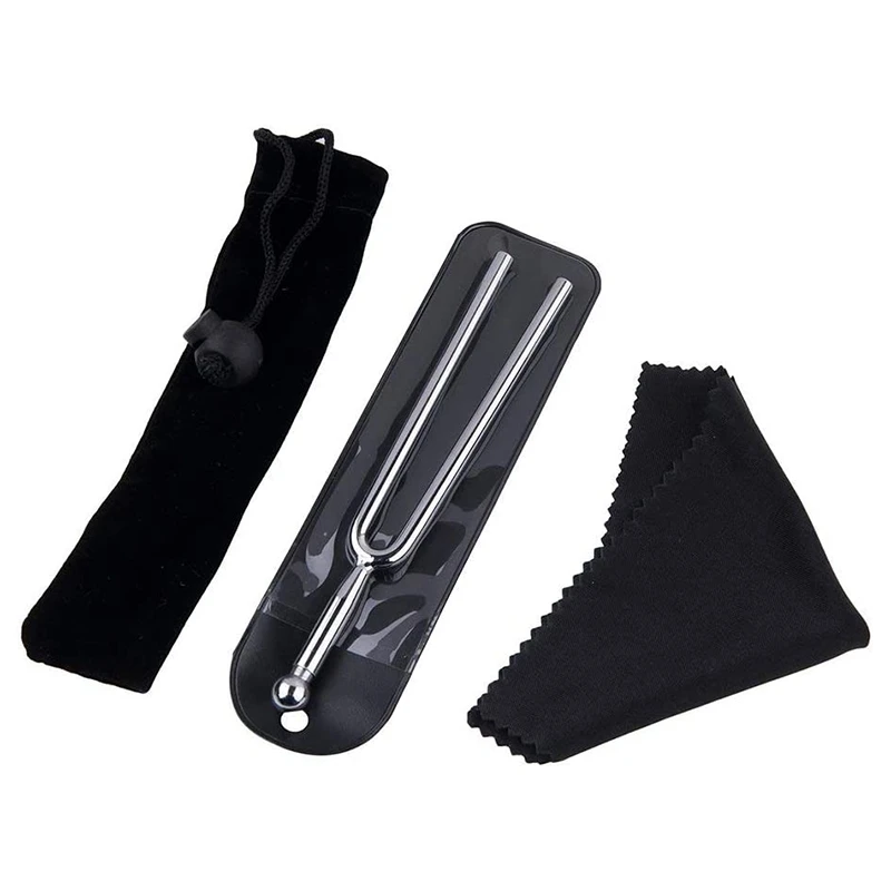 Tuning Fork A440Hz Fork-Standard a 440 Hz Violin Guitar Tuner Instrument with Soft Shell Case and Cleaning Cloth |
