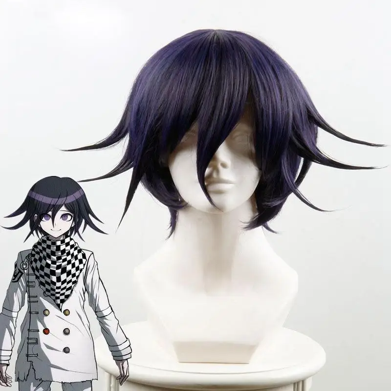 Парик кокичи Ома из Danganronpa V3 Killing Harmony для мальчиков косплея с короткими прямыми