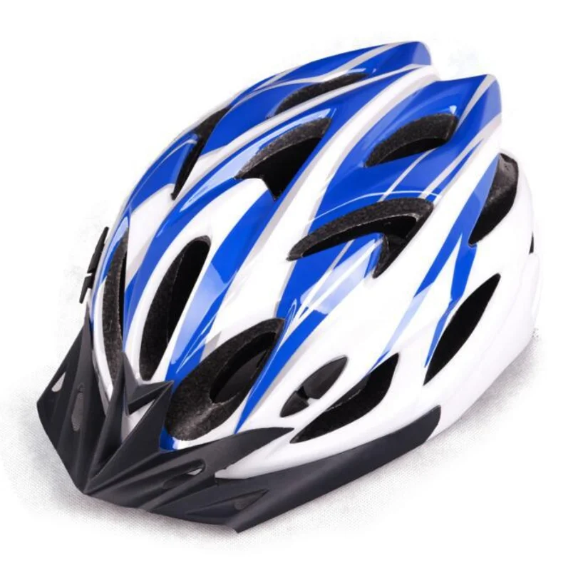 bule white Защитный шлем для велосипеда casco bicicleta hombre capacete ciclismo велосипедный горный велосипед Интегрированный ультра светильник шлем для езды унисекс - Цвет: bule white