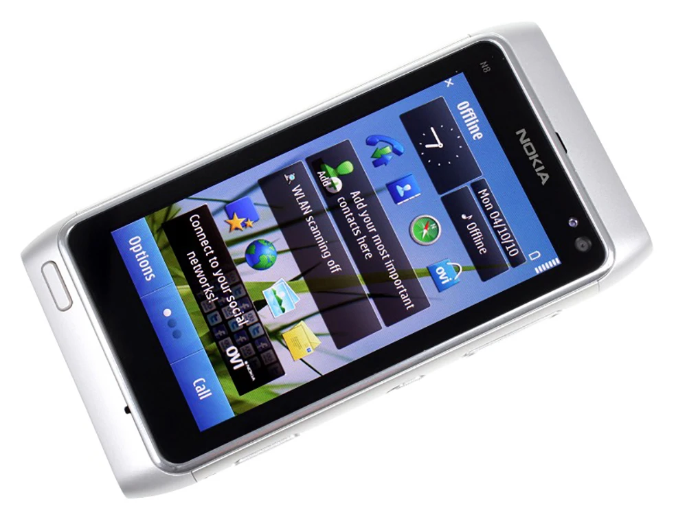 Original Nokia N8 3G Mobile Phone 2G GSM WCDMA WIFI GPS 12MP Camera  3.5" Touch Screen 16GB ROM Symbian OS Smartphone CellPhone iphone xr refurbished