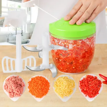 

XinChen Manual Food Chopper Vegetable Fruits Chopper Hogard Gralic Grinder Press Mincer Multifunction Kitchen Accessories