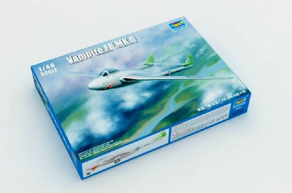 

Trumpeter model 02874 1/48 VAMPIRE FB.MK.5 Plastic model kit