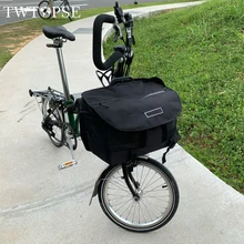 TWTOPSE S сумки водонепроницаемые велосипедные сумки на багажник для Brompton складной велосипед растительный багаж корзина с непромокаемой крышкой блок несущей