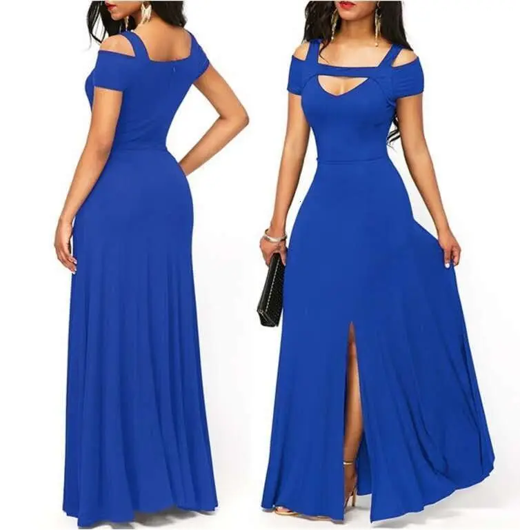 BacklakeGirls Robe De Soiree вечернее платье сексуальное с v-образным вырезом Элегантное Длинное торжественное платье на тонких бретелях с Боковым Разрезом vestido de festa