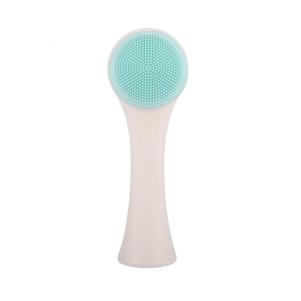 3D Scrub Face Wash Brush Double-Sided Silicone Cleansing Instrument Blackhead Deep Clean Tool Manual Soft Hair Cleaner