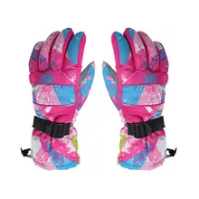 Зимние лыжные перчатки женские водонепроницаемые камуфляжные супер зимние теплые перчатки для катания на лыжах, велоспорта, мотоцикла, сноуборда женские перчатки