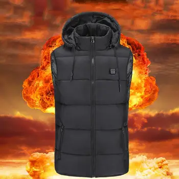 

Heated Vest Men Women Electric Heated Jacket Temperature Adjustment Warm Hat Thickening Clothing Waistcoat Heating Jacket