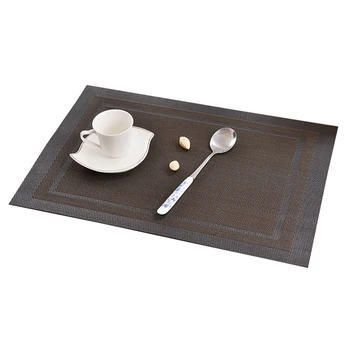 

4Pcs Placemat Waterproof Decoration Mat Heat-Resistant Tablemat Dishes Coaster Tableware Mat for Table