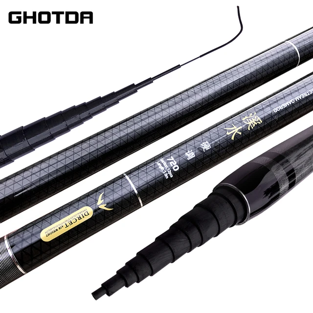 Telescopic Fishing Rods Carbon Fibre Tenkara Rod Ultra Light Carp