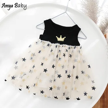 

Amya Baby Princess Dress Star Print Girl Dress Summer Kids Costume Birthday Kids Party Dresses For Girls Toddler Clothing 2020