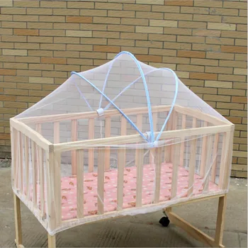 

Baby Cradle Bed Mesh Mosquito Nets 2019 Foldable Summer Baby Arched Mosquitos Nets Portable Crib Netting For Infant Baby Cradle
