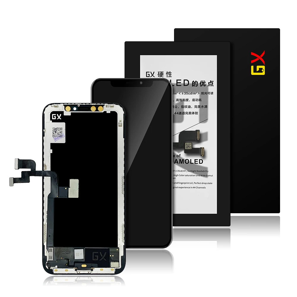 ЖК дисплей для iPhone X Xs Max XR 3D сенсорный экран с дигитайзером в сборе GX ZY JK PK RJ HE TFT Incell
