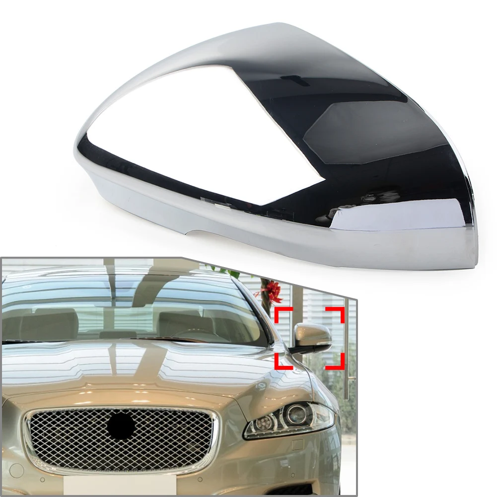 1 Pz Car Rear Side View Mirror Cover Cap Lato Sinistro Per Jaguar Xf Xfr Xfr-S Xj Xjr Xk Xkr Xkr-S Xe Plastica Abs Car-Styling