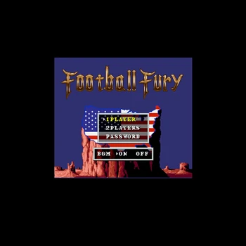 

Football Fury USA Version 16 bit Big Gray Game Card For NTSC Game Player