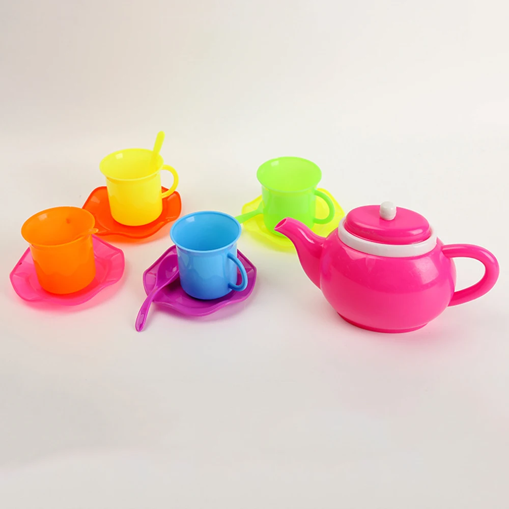 Kids Simulation Kitchen Toys Hot Children's Puzzle Play House Toy Fashion Environmental Protection Material Simulation Tea Set