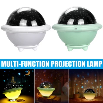 

Newly LED Projector Starry Sky Night Lamp Colorful Dream Projection Lamp Romantic Bedroom Bedside Lamp Gift For Children