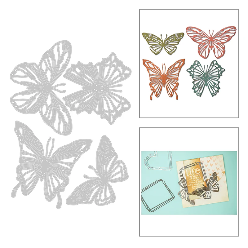 

2020 New Hot Butterfly Metal Cutting Dies Stencils and Scrapbooking For Animal Card Making Foil 3D Die Cut Crafts Sets No Stamp
