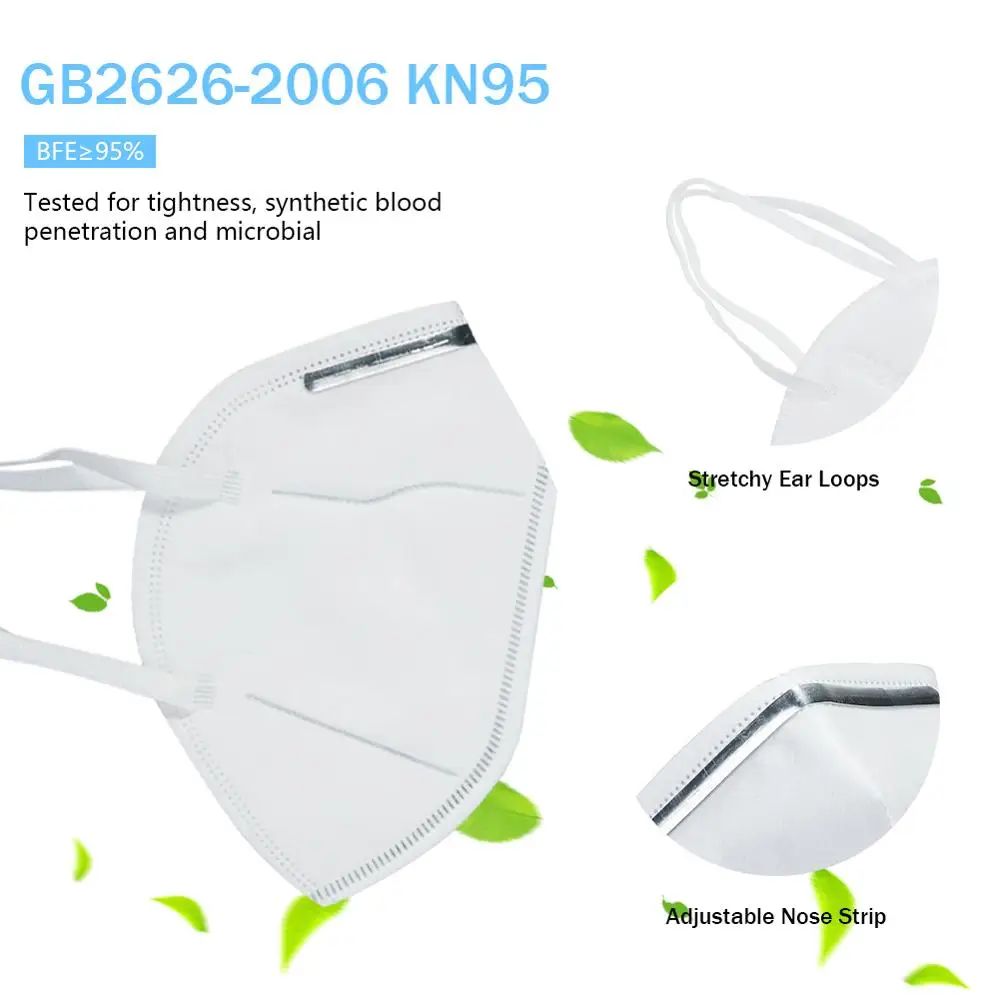 

20PCS N95 Dust Face Mask Disposable Mouth Mask Daily Breathing Protection