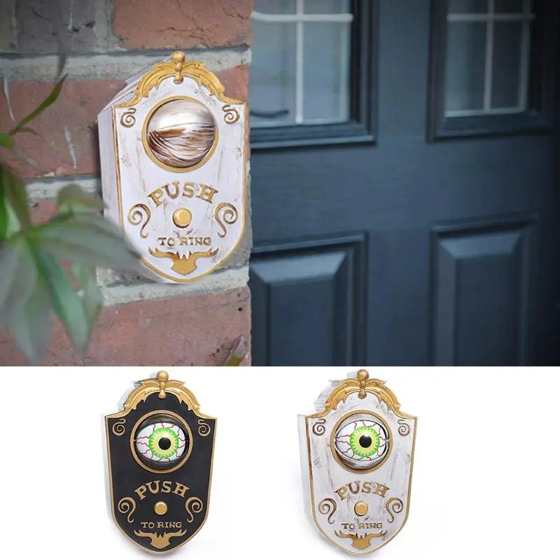 Дверной Декор "Ужасы" Практичный экономичный домашний дверной звонок с одним глазом, электрический дверной звонок, домашний интерьер, украшение для фестиваля