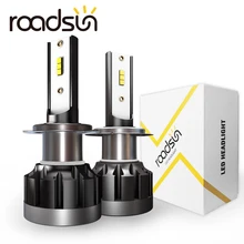 2 шт. ROADSUN 1901 CSP Чип 6000 К Белый свет Автомобильные передние фары LED IP68 Водонепроницаемый Автомобильные фары авиации Алюминий