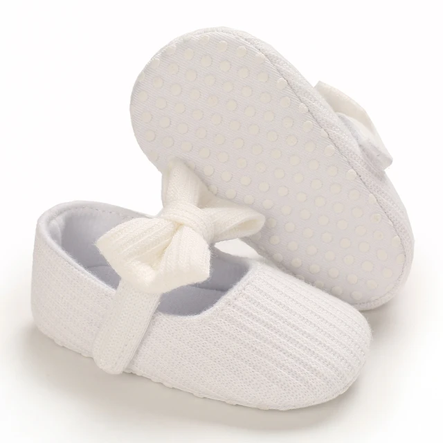 Newborn Toddler Shoes Baby Soft Soled Sandals Lace Soft Soled Shoes Beach Shoes Slippers Non Slip Sandals 0-18M First Walkers C-596 white