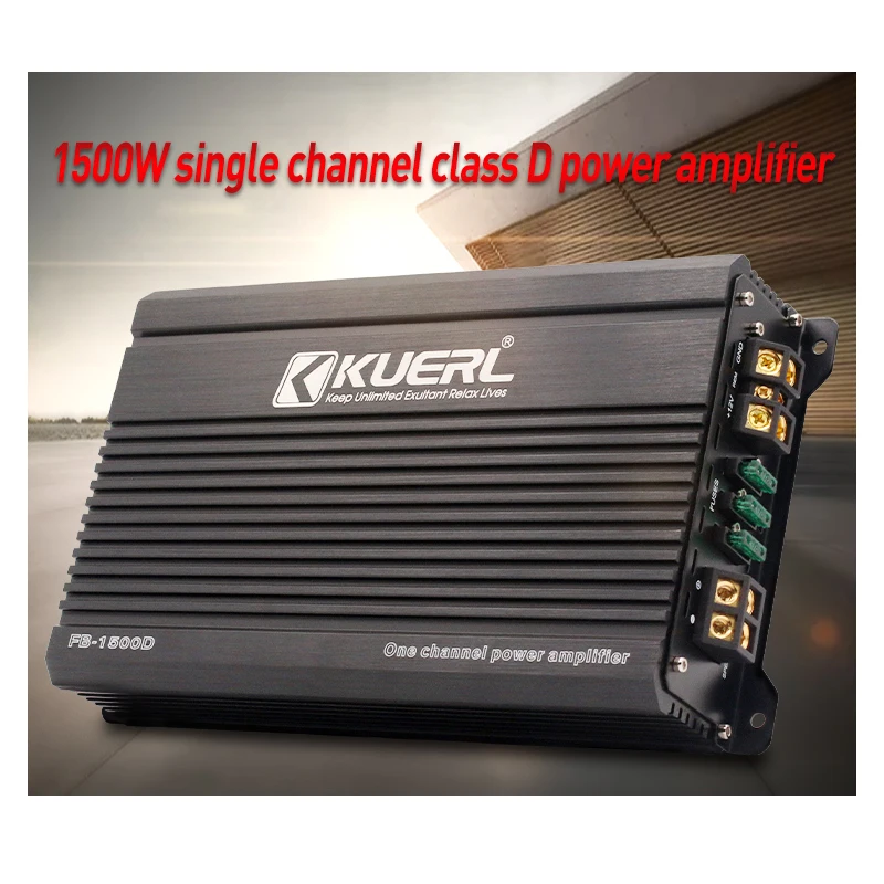 1500WClassDCarPowerAmplifierDC12VAluminiumBoxMonoCar
