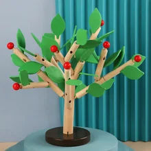 Jouets en bois de combat et insertion de blocs de construction, entraînement à la Concentration, Coordination œil main, cerveau manuel, jouets éducatifs