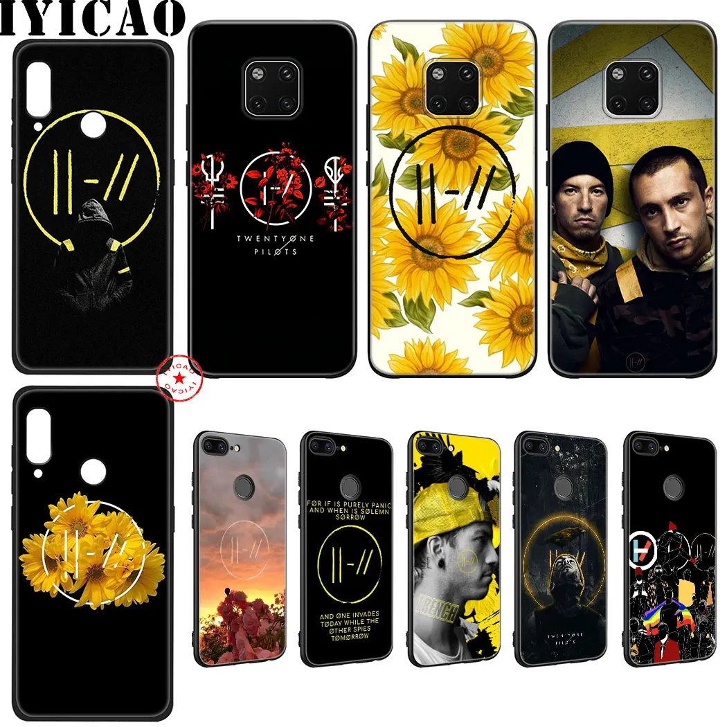Twenty One Pilots Silicone Soft Case for Huawei Nova Smart 5 5T 5i 4E 4 3i 3 2i 2 Lite Mate 30 20 10 Pro |
