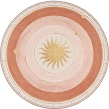 Современный Роскошный Ковер Солнце Круглый Спальня Гостиная Декоративный нескользящий коврик