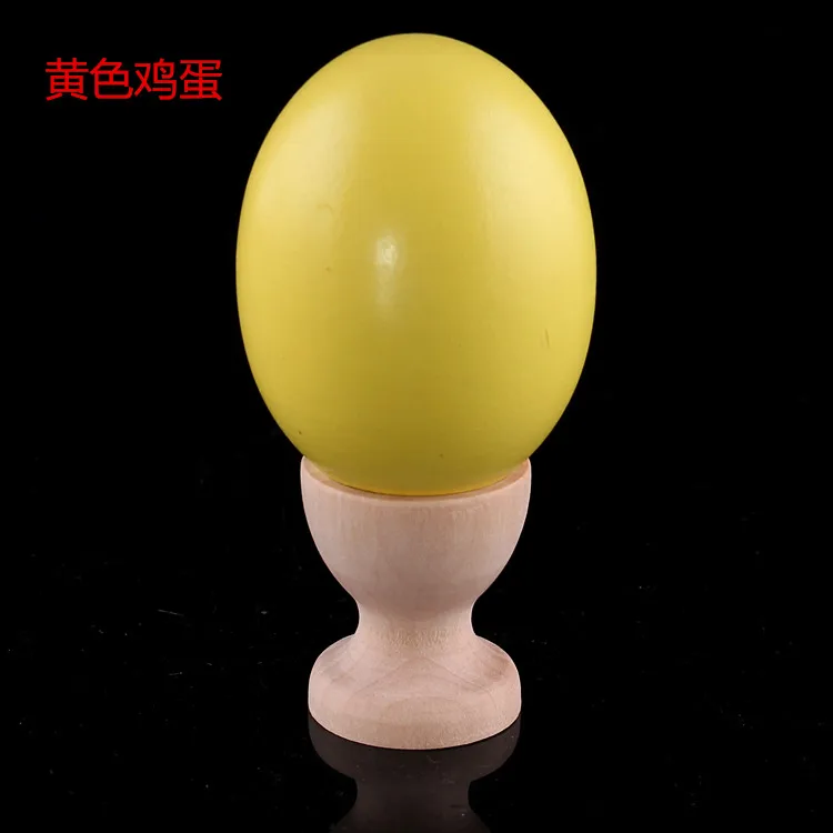 45 г пасхальное Деревянное яйцо ручная роспись небьющееся Дерево DIY утиные яйца цветная модель рисования цвет поддельное яйцо