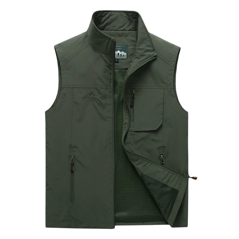 

Men's Vests 2019 Autumn Mens Sleeveless Vest Spring Summer Casual Travels Vest Outdoors Thin Big Size Vest Waistcoat Men Clothes