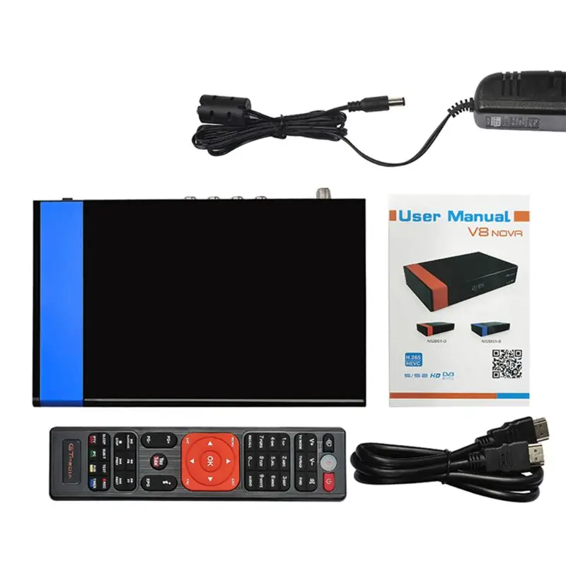 

Receptor Gtmedia V8 Nova built-in WIFI power by freesat v8 super DVB-S2 1 Year Cccam Cline for 1 Year TV Box LX9A