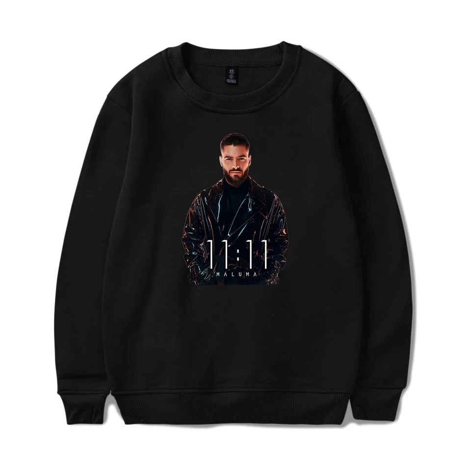 Горячая maluma монолитные толстовки для мужчин/женщин с капюшоном Harajuku модные