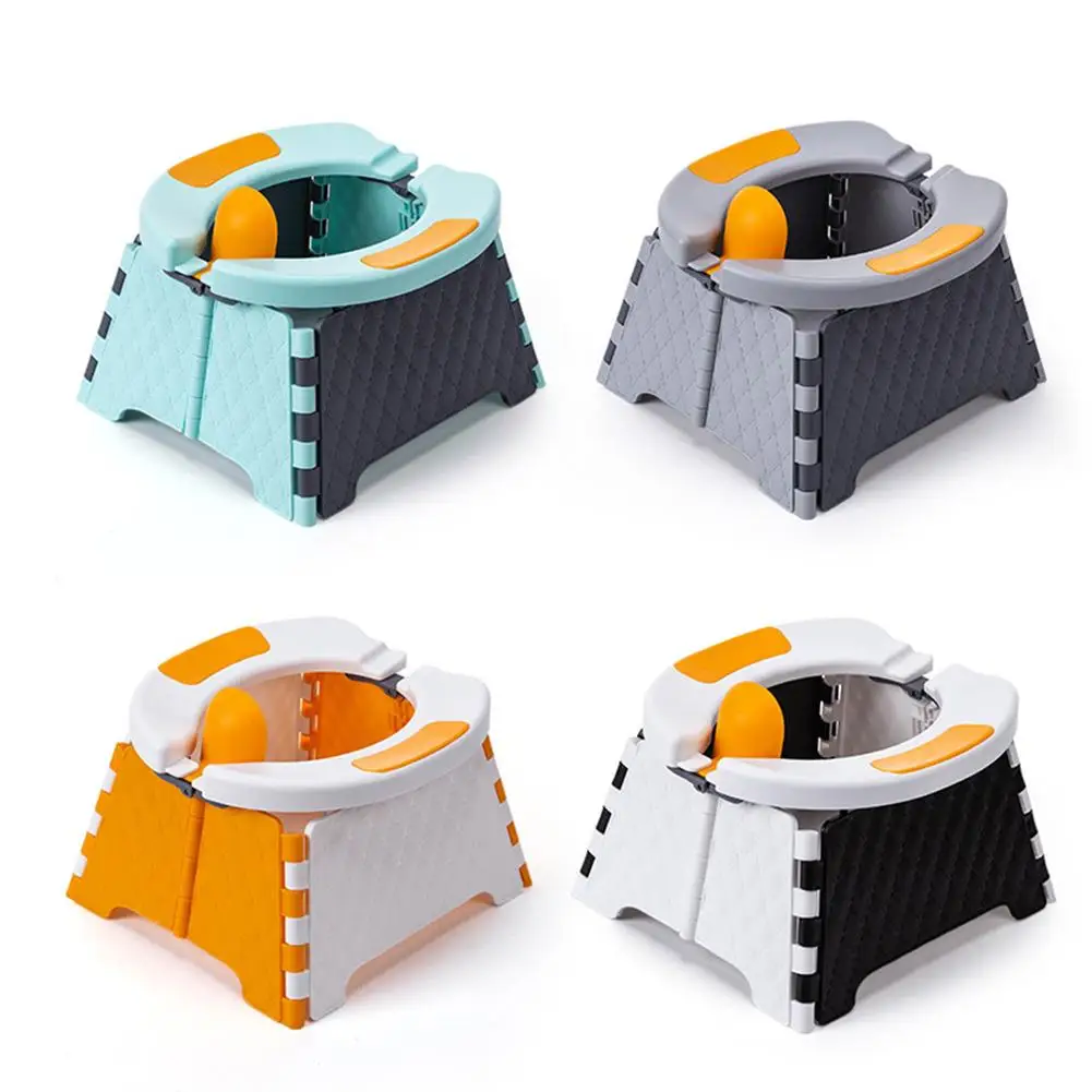 Inodoro plegable portátil para niños, orinal del coche, asiento de entrenamiento, inodoro